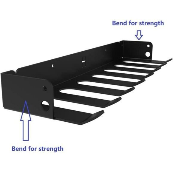 8 Hooks Wall Mount Gym Storage Rack Multi-Purpose Gym Wall Hanger Organizer - Picture 2 of 5